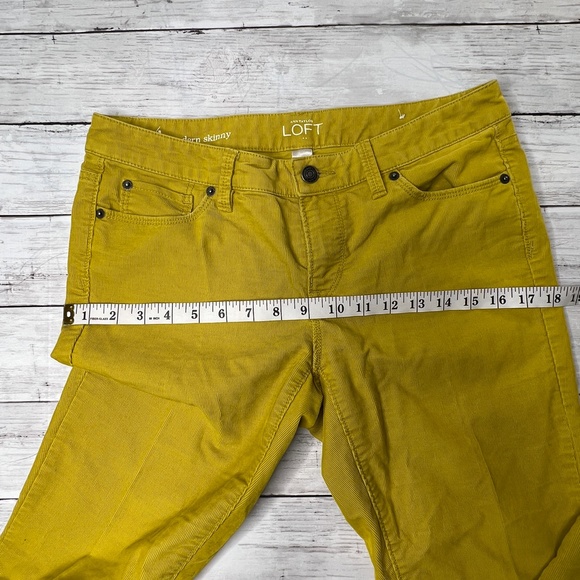 Loft modern skinny cords  in lime green 4 - Picture 8 of 11